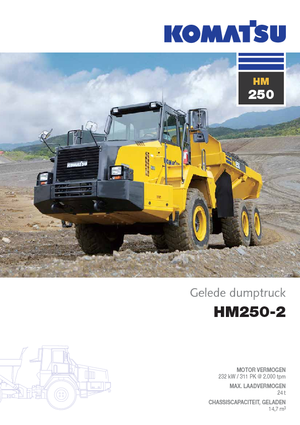 Csuklóvázas dömperek Komatsu HM250-2