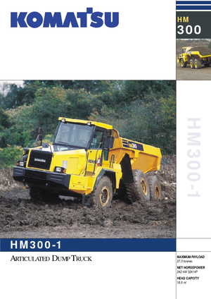 Csuklóvázas dömperek Komatsu HM300-1