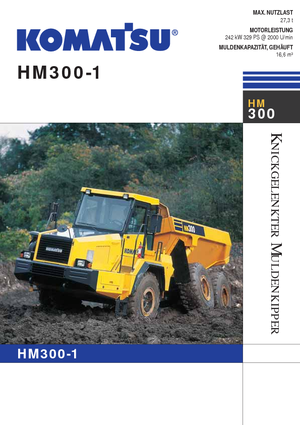 Csuklóvázas dömperek Komatsu HM300-1
