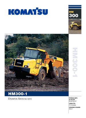 Csuklóvázas dömperek Komatsu HM300-1