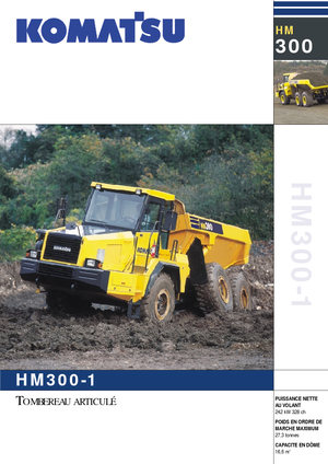 Csuklóvázas dömperek Komatsu HM300-1