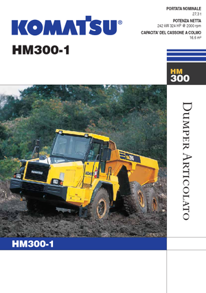 Csuklóvázas dömperek Komatsu HM300-1