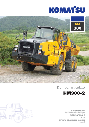 Csuklóvázas dömperek Komatsu HM300-2