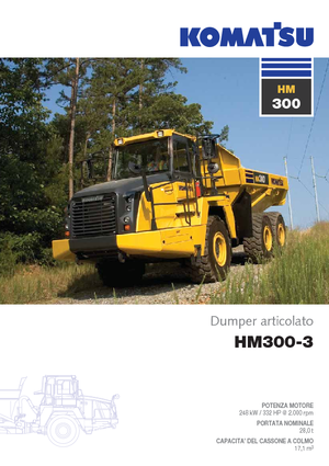 Csuklóvázas dömperek Komatsu HM300-3