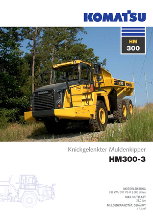 Csuklóvázas dömperek Komatsu HM300-3