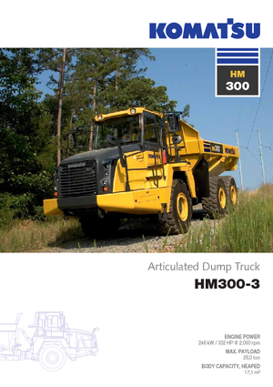 Csuklóvázas dömperek Komatsu HM300-3