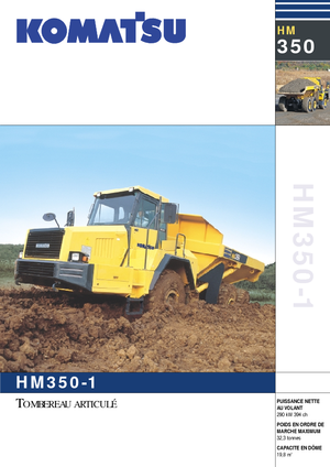 Csuklóvázas dömperek Komatsu HM350-1