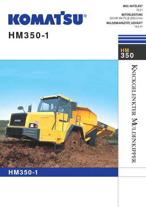 Csuklóvázas dömperek Komatsu HM350-1