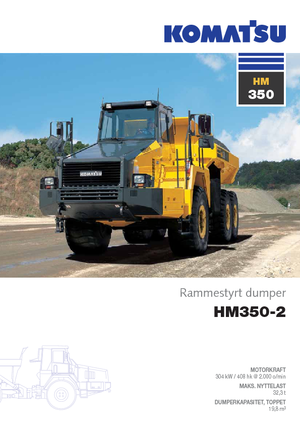 Csuklóvázas dömperek Komatsu HM350-2