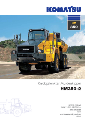 Csuklóvázas dömperek Komatsu HM350-2
