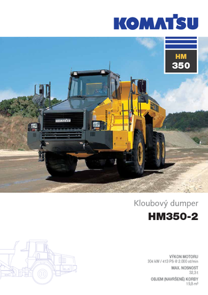 Csuklóvázas dömperek Komatsu HM350-2
