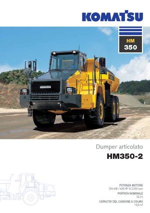 Csuklóvázas dömperek Komatsu HM350-2