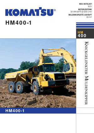 Csuklóvázas dömperek Komatsu HM400-1