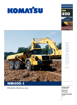 Csuklóvázas dömperek Komatsu HM400-1