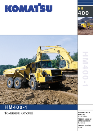 Csuklóvázas dömperek Komatsu HM400-1