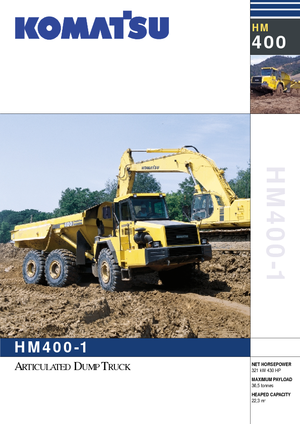 Csuklóvázas dömperek Komatsu HM400-1