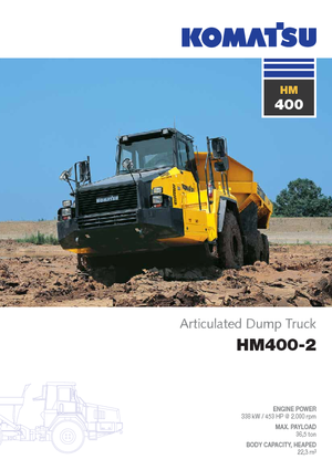 Csuklóvázas dömperek Komatsu HM400-2