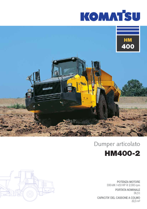 Csuklóvázas dömperek Komatsu HM400-2