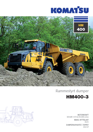 Csuklóvázas dömperek Komatsu HM400-3