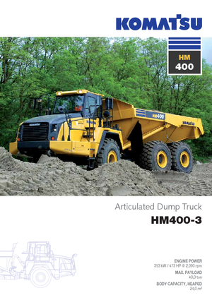Csuklóvázas dömperek Komatsu HM400-3