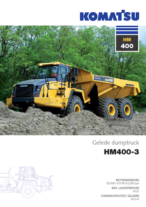 Csuklóvázas dömperek Komatsu HM400-3