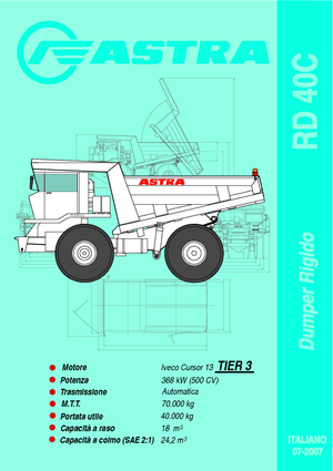 Merevvázas dömperek Astra RD 40 C