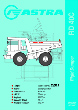 Merevvázas dömperek Astra RD 40 C