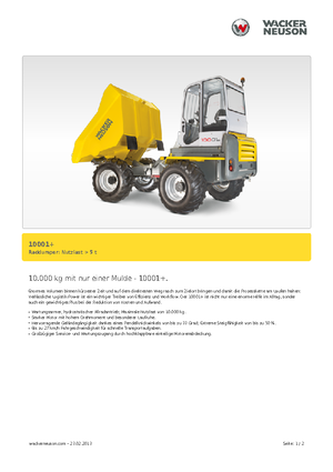 Dömperek Neuson 10001