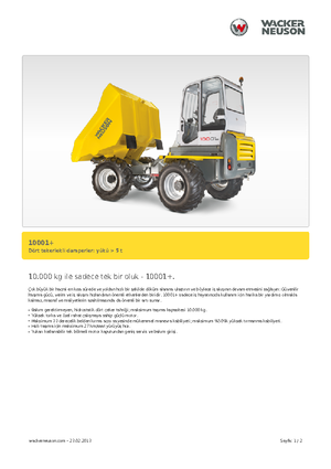 Dömperek Neuson 10001