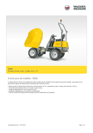 Dömperek Neuson 1501