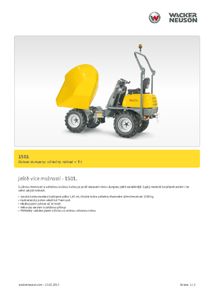 Dömperek Neuson 1501
