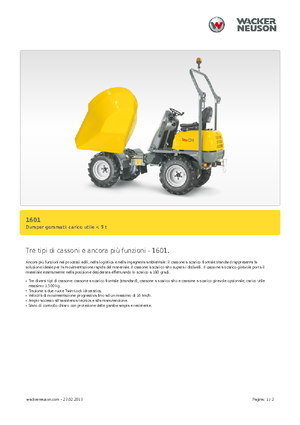 Dömperek Neuson 1601