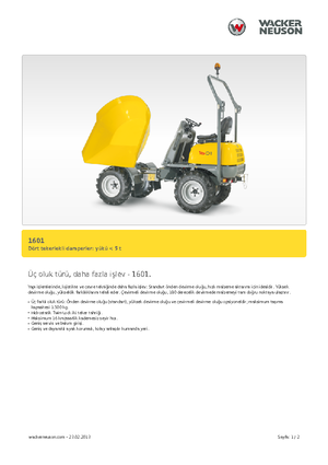 Dömperek Neuson 1601