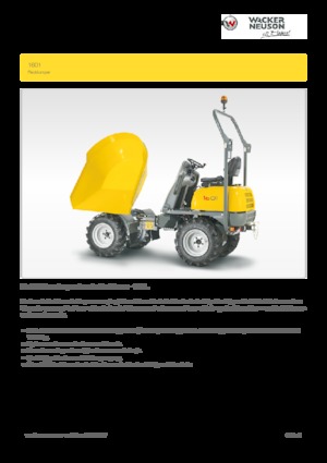 Dömperek Wacker Neuson 1601