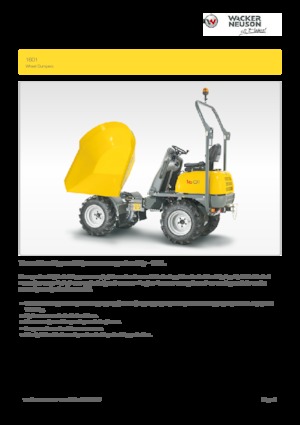 Dömperek Wacker Neuson 1601