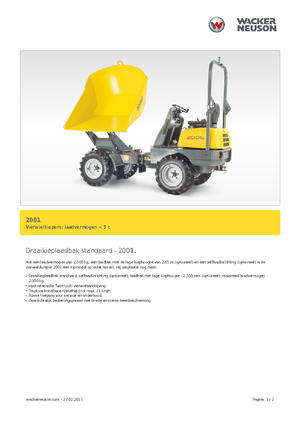 Dömperek Neuson 2001