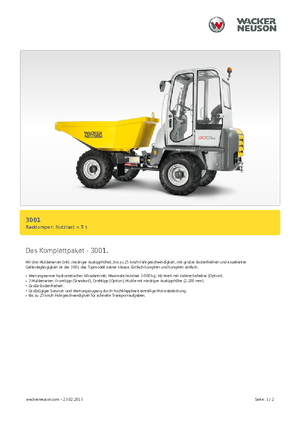 Dömperek Neuson 3001