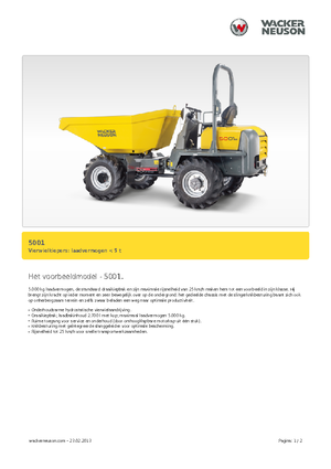 Dömperek Neuson 5001
