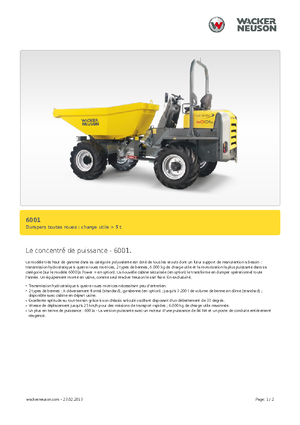 Dömperek Neuson 6001