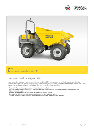 Dömperek Neuson 9001
