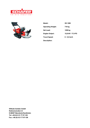 Lánctalpas dömperek SCHÄFER DS 1200