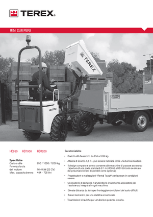 Dömperek Terex HD 1200