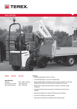 Dömperek Terex HD 1200