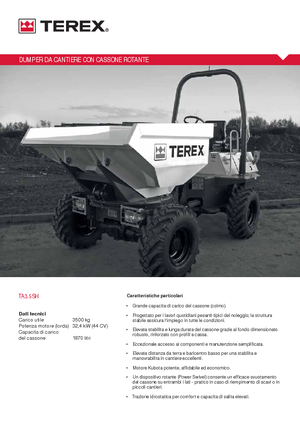 Dömperek Terex TA 3.5 SH