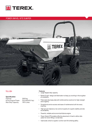 Dömperek Terex TA 3.5 SH