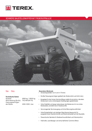 Dömperek Terex TA 9