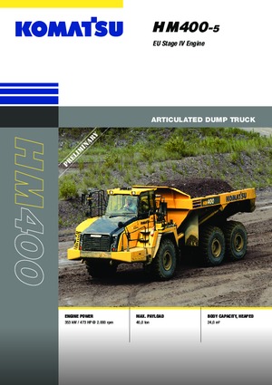 Csuklóvázas dömperek Komatsu HM400-5E0