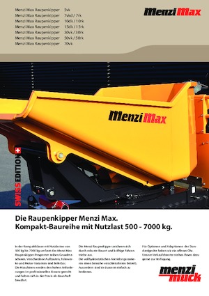 Lánctalpas dömperek Menzi 7vk