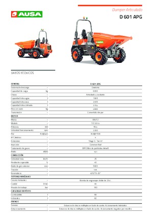 Dömperek Ausa D 601APG 