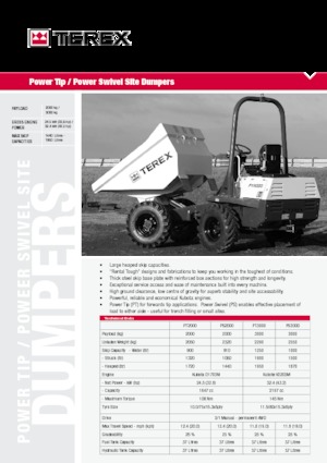 Dömperek Terex PT 2000